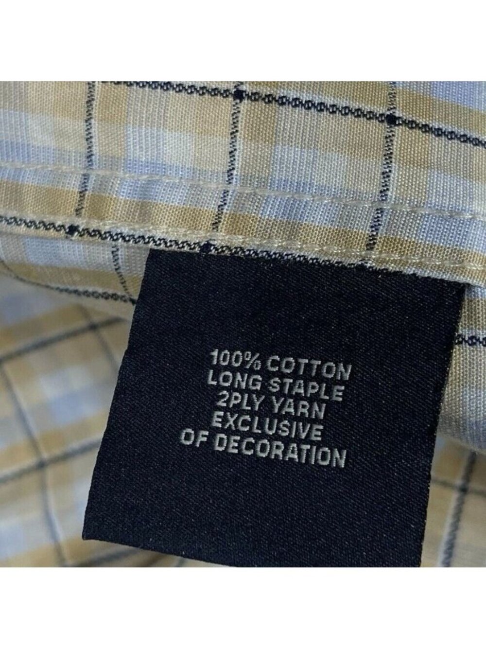 Tailor Byrd COLLECTION Mens XL Button-Down Long-Sleeve Plaid Shirt - Picture 7 of 11